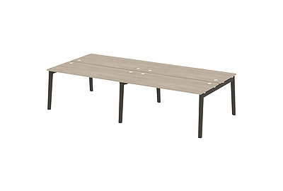 Стол-бенч двойной на деревянных опорах Onix wood OW.D.RS-4.4.7 - фото товара 1 из 3