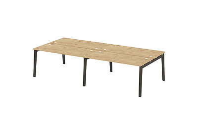 Стол-бенч двойной на деревянных опорах Onix wood OW.D.RS-4.4.7 - фото товара 1 из 3