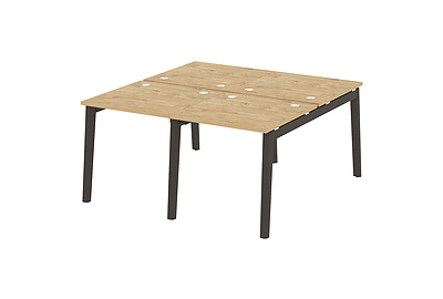 Стол-бенч двойной на деревянных опорах Onix wood OW.D.RS-4.0.8 - фото товара 1 из 3