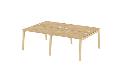 Стол-бенч двойной на деревянных опорах Onix wood OW.D.RS-4.2.8 - фото товара 1 из 3