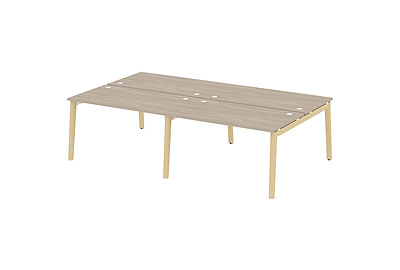 Стол-бенч двойной на деревянных опорах Onix wood OW.D.RS-4.3.8 - фото товара 1 из 3