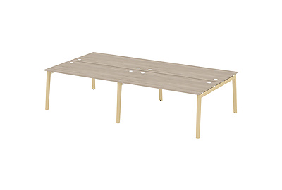 Стол-бенч двойной на деревянных опорах Onix wood OW.D.RS-4.4.8 - фото товара 1 из 3