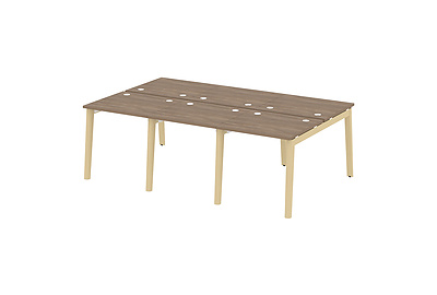 Стол-бенч двойной на деревянных опорах Onix wood OW.D.RS-6.0.7 - фото товара 1 из 3