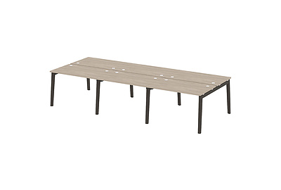 Стол-бенч двойной на деревянных опорах Onix wood OW.D.RS-6.2.7 - фото товара 1 из 3