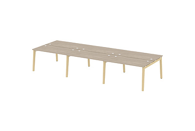Стол-бенч двойной на деревянных опорах Onix wood OW.D.RS-6.3.7 - фото товара 1 из 3