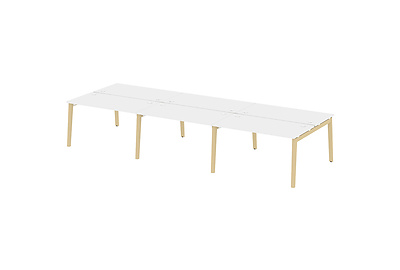 Стол-бенч двойной на деревянных опорах Onix wood OW.D.RS-6.3.7 - фото товара 1 из 3