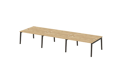 Стол-бенч двойной на деревянных опорах Onix wood OW.D.RS-6.4.7 - фото товара 1 из 3