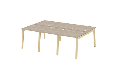 Стол-бенч двойной на деревянных опорах Onix wood OW.D.RS-6.0.8 - фото товара 1 из 3