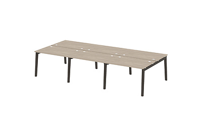Стол-бенч двойной на деревянных опорах Onix wood OW.D.RS-6.2.8 - фото товара 1 из 3