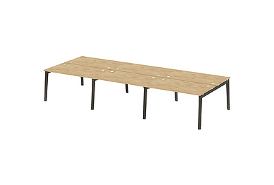Стол-бенч двойной на деревянных опорах Onix wood OW.D.RS-6.3.8 - фото товара 1 из 3