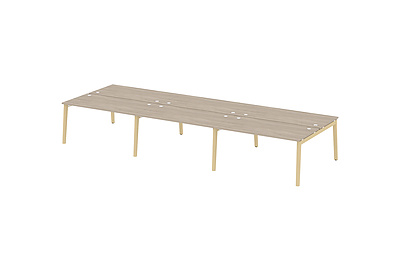 Стол-бенч двойной на деревянных опорах Onix wood OW.D.RS-6.4.8 - фото товара 1 из 3