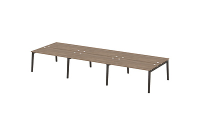 Стол-бенч двойной на деревянных опорах Onix wood OW.D.RS-6.4.8 - фото товара 1 из 3