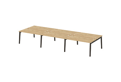 Стол-бенч двойной на деревянных опорах Onix wood OW.D.RS-6.4.8 - фото товара 1 из 3