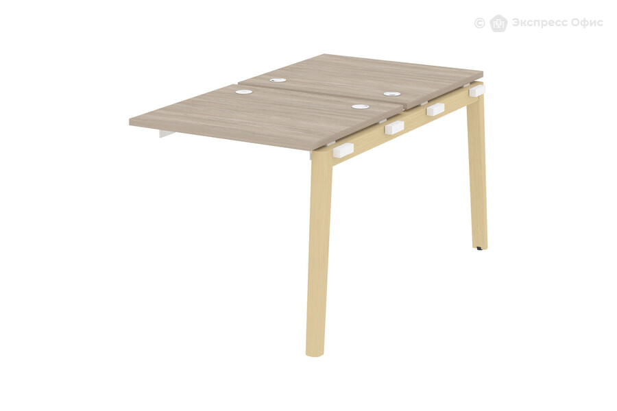 Модуль бенч-системы двойной, на деревянных опорах Onix wood OW.2.NRS-0.7 Дуб Аттик/Дуб светлый - фото товара 1 из 1