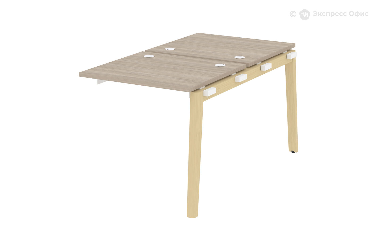 Модуль бенч-системы двойной, на деревянных опорах Onix wood OW.2.NRS-0.7 - фото товара 1 из 3