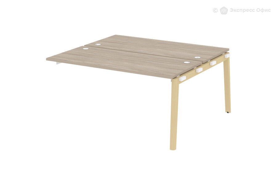  Модуль бенч-системы двойной, на деревянных опорах Onix wood OW.2.NRS-4.7 Дуб Аттик/Дуб светлый - фото товара 1 из 1