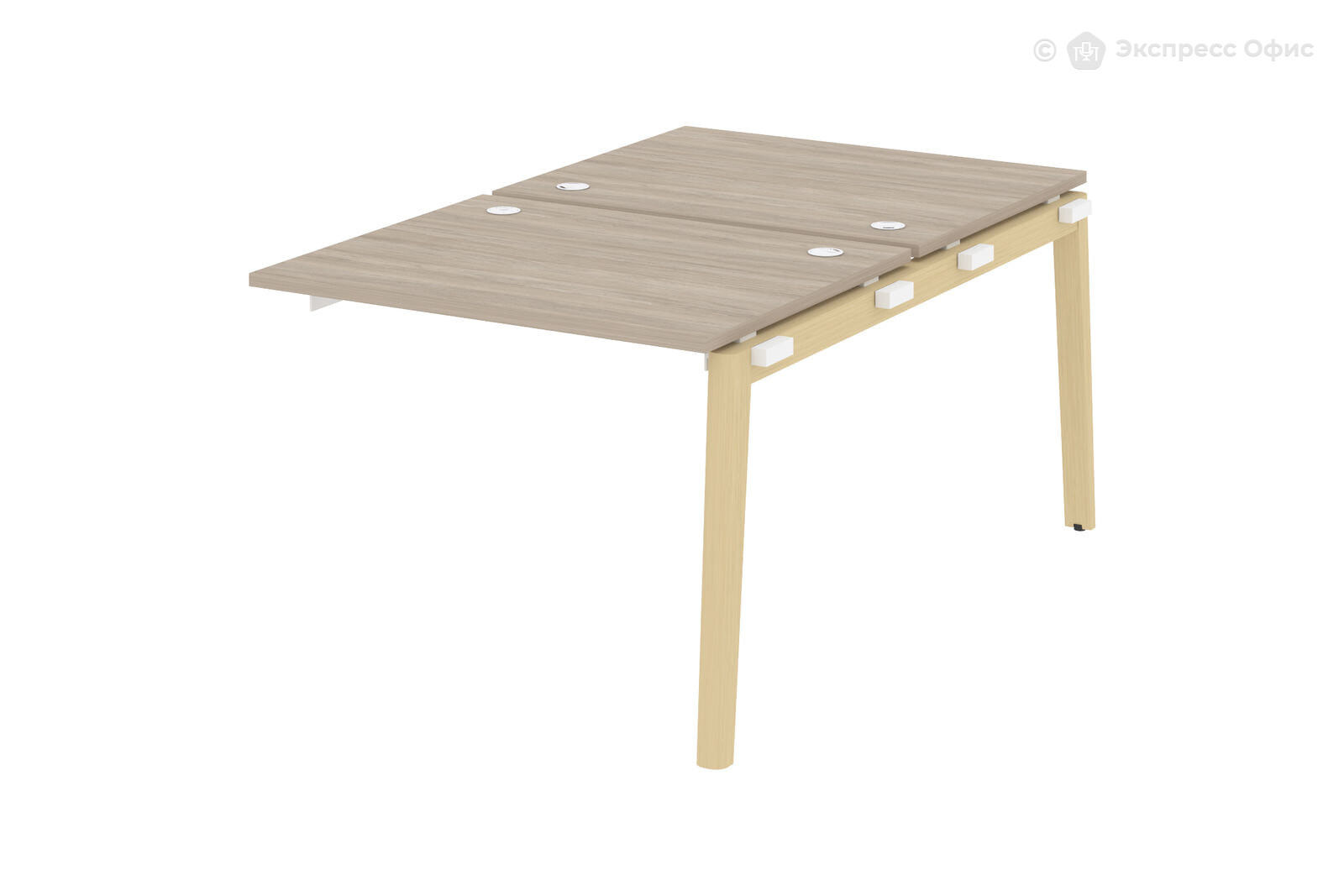 Модуль бенч-системы двойной, на деревянных опорах Onix wood OW.2.NRS-1.8 - фото товара 1 из 3