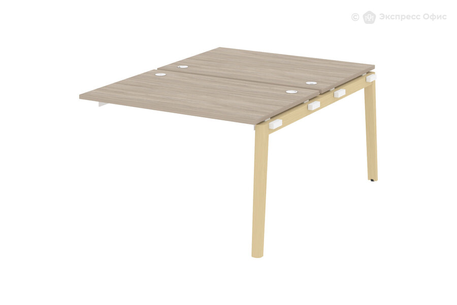  Модуль бенч-системы двойной, на деревянных опорах Onix wood OW.2.NRS-2.8 Дуб Аттик/Дуб светлый - фото товара 1 из 1