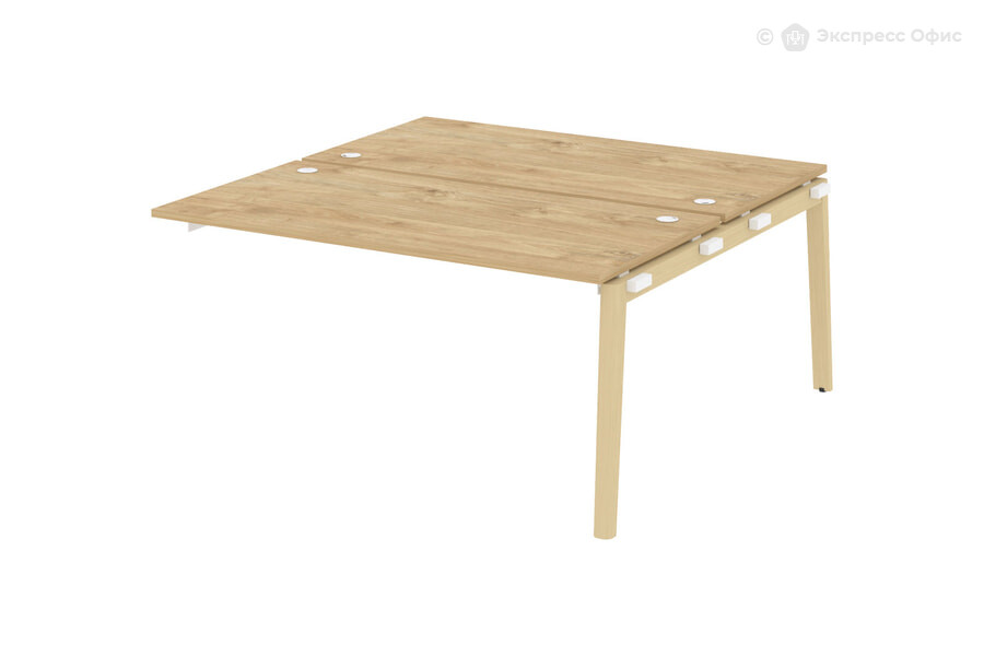  Модуль бенч-системы двойной, на деревянных опорах Onix wood OW.2.NRS-4.8 Тиквуд светлый/Дуб светлый - фото товара 1 из 1