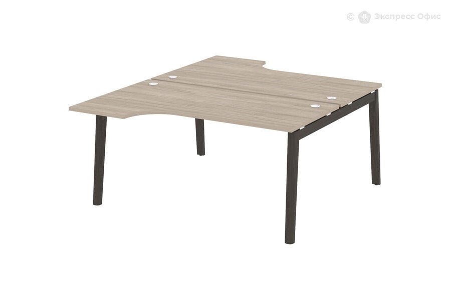  Стол-бенч двойной на деревянных опорах Onix wood OW.D.SA-1 Дуб Аттик/Дуб темный - фото товара 1 из 1