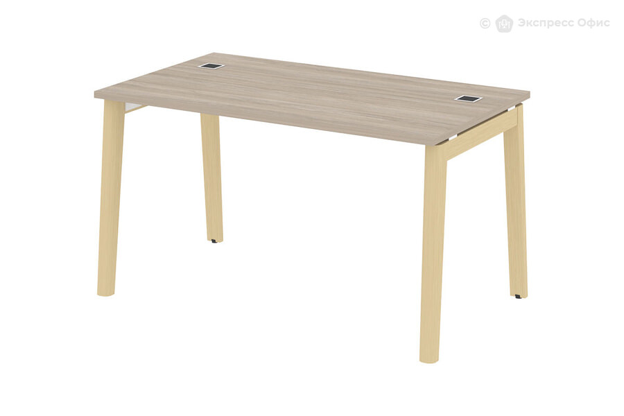  Стол для руководителя на деревянных опорах Onix wood direct OW.SRR-3.8 Дуб Аттик/Дуб светлый - фото товара 1 из 1