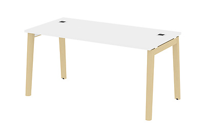 Стол для руководителя на деревянных опорах Onix wood direct OW.SRR-4.8 - фото товара 1 из 3