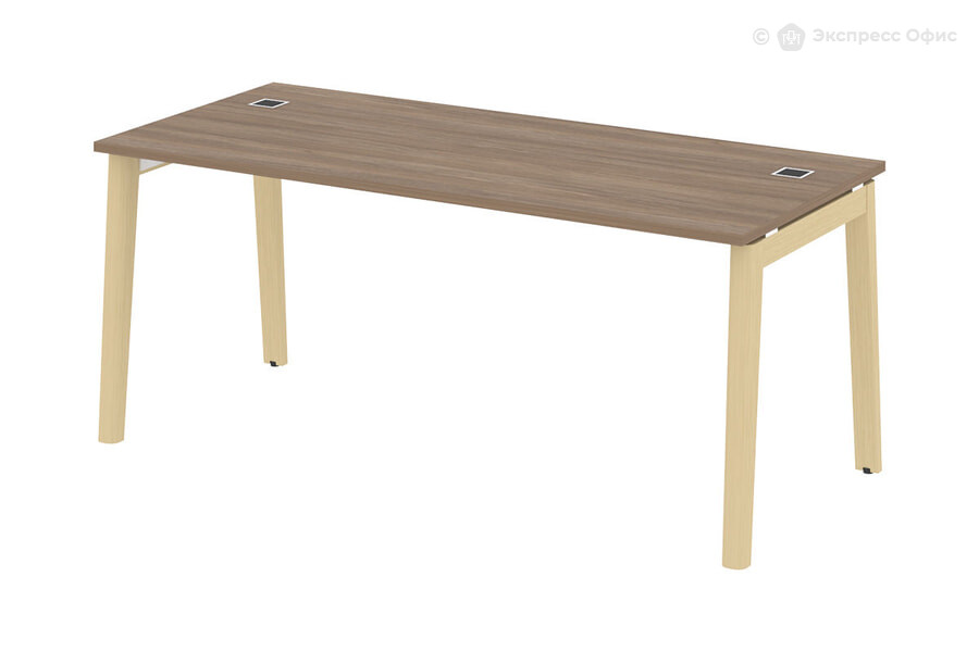 Стол для руководителя на деревянных опорах Onix wood direct OW.SRR-5.8 Дуб Аризона/Дуб светлый - фото товара 1 из 1