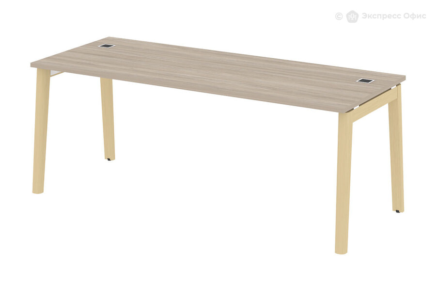  Стол для руководителя на деревянных опорах Onix wood direct OW.SRR-6.8 Дуб Аттик/Дуб светлый - фото товара 1 из 1
