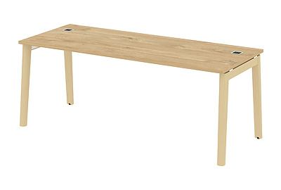Стол для руководителя на деревянных опорах Onix wood direct OW.SRR-6.8 - фото товара 1 из 3