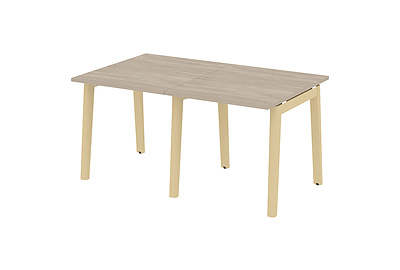 Стол для переговоров на деревянных опорах Onix wood OW.PRG-2.0 - фото товара 1 из 3
