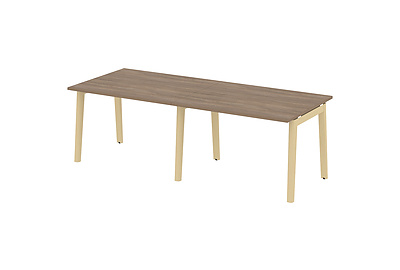 Стол для переговоров на деревянных опорах Onix wood OW.PRG-2.2 - фото товара 1 из 3