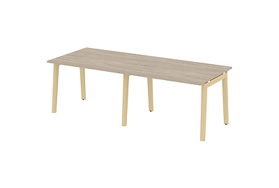 Стол для переговоров на деревянных опорах Onix wood OW.PRG-2.2 - фото товара 1 из 3