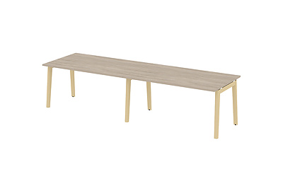 Стол для переговоров на деревянных опорах Onix wood OW.PRG-2.4 - фото товара 1 из 3