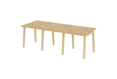 Стол для переговоров на деревянных опорах Onix wood OW.PRG-3.0 - фото товара 1 из 3