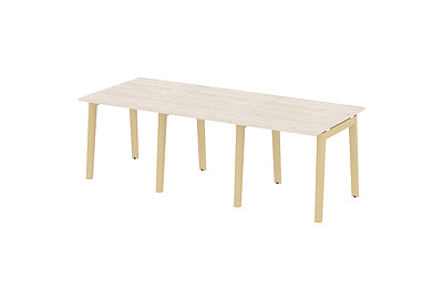 Стол для переговоров на деревянных опорах Onix wood OW.PRG-3.0 - фото товара 1 из 3