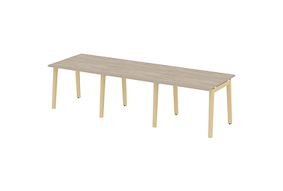 Стол для переговоров на деревянных опорах Onix wood OW.PRG-3.1 - фото товара 1 из 3