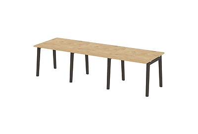 Стол для переговоров на деревянных опорах Onix wood OW.PRG-3.1 - фото товара 1 из 3