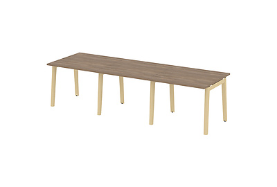 Стол для переговоров на деревянных опорах Onix wood OW.PRG-3.2 - фото товара 1 из 3