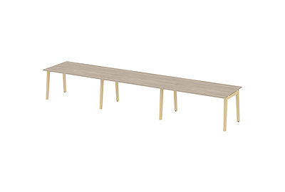 Стол для переговоров на деревянных опорах Onix wood OW.PRG-3.4 - фото товара 1 из 3