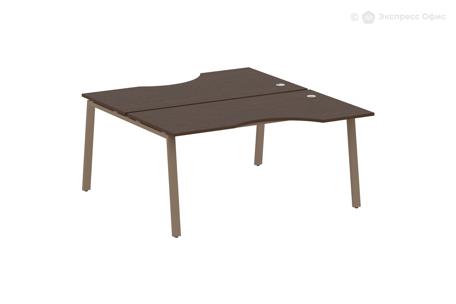 Стол-бенч двойной криволинейный Metal system style БА.РАС-СА-2.1 - фото товара 1 из 2