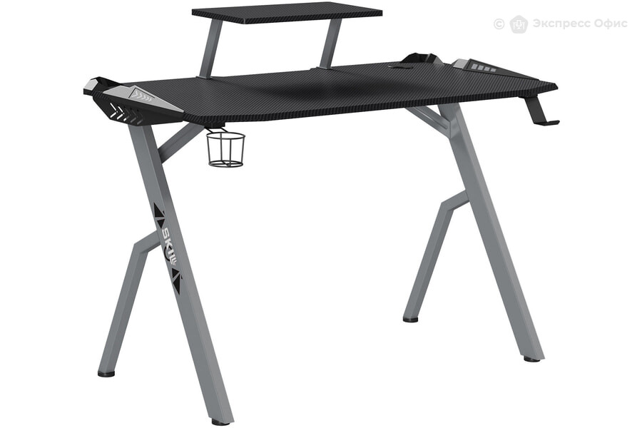  Стол компьютерный игровой Skill CTG-001 Черный-серый - фото товара 1 из 1