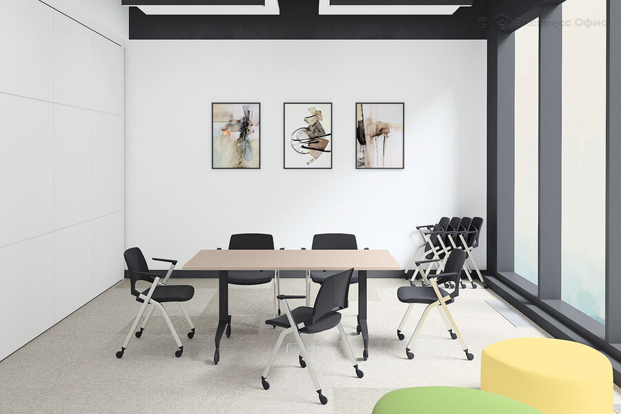 Столы для учебного центра Setup Тортора/Черный металл - фото товара 1 из 3