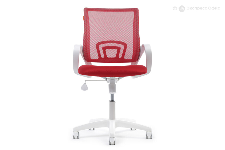  Кресло офисное Chairman 696 White Ткань TW 19 красная/Сетка TW 69 красная - фото товара 2 из 3