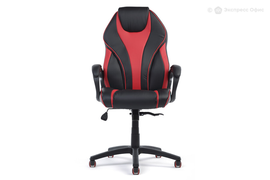  Кресло для руководителя Wing Экокожа черная/Экокожа красная - фото товара 2 из 3
