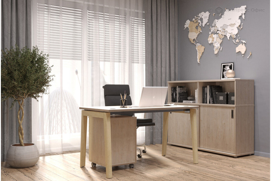 Домашний офис Onix Wood Home Денвер светлый/Дуб светлый - фото товара 1 из 8