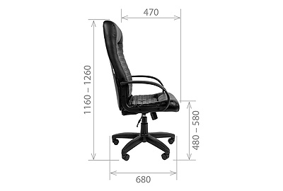 Кресло для руководителя Chairman 480 LT - фото товара 6 из 7