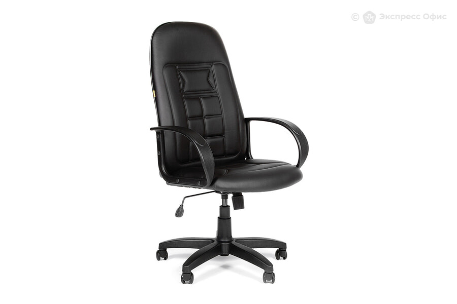  Кресло для руководителя Chairman 727 Экокожа Terra 118 (черная) - фото товара 1 из 3