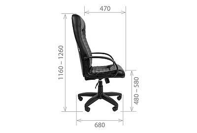 Кресло для руководителя Chairman 480 LT - фото товара 5 из 6