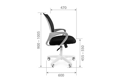 Кресло офисное Chairman 696 White - фото товара 3 из 5