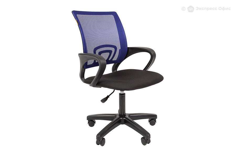  Кресло офисное Chairman 696 LT Ткань черная/Сетка TW-05 (синяя) - фото товара 1 из 3